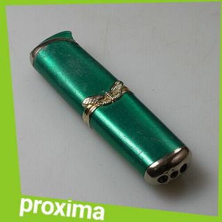 Old Rare Vintage Retro Metal Pocket Green Metal Butterfly Cigarette Gas Lighter