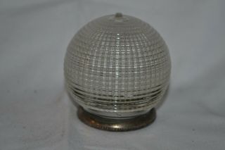 Vintage Rare Holophane Glass Globe Threaded Chris Craft Wood Boat Stern Light