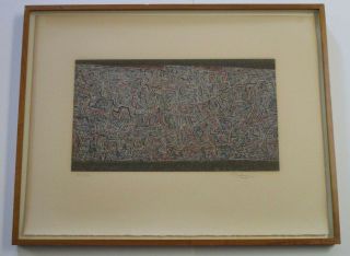 Finest Mark Tobey Rare Lithograph Hand Signed Limited Abstract Expressionism