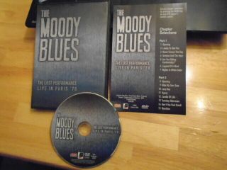 Rare Oop The Moody Blues Dvd Lost Performance Live Paris 1970 Nights White Satin