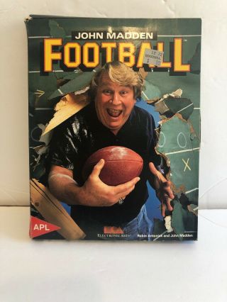 Vintage Rare John Madden Football Apple Ii