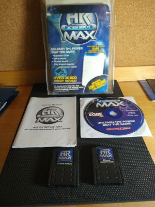 Ar Action Replay Max Playstation 2 Ps2 3,  000 Codes W/ Memory Card Complete Rare