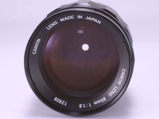Canon 85mm F1.  8 Leica L Screw Ltm Mount [very Rare]