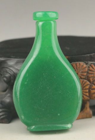 Old Chinese Natural Jade Hand - Carved Snuff Bottle