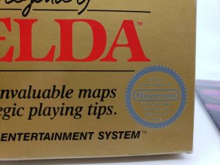 Rare First Edition The Legend Of Zelda For Nintendo Nes 5 Screw Cib Complete Tm