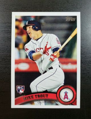 2011 Topps Update Mike Trout Rookie Card Us175 175 Rc Rare Hot Psa Fresh