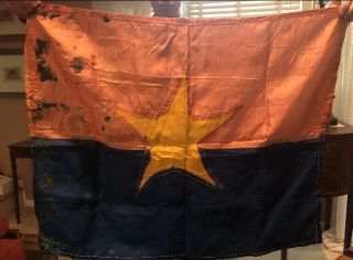 Captured Viet Cong Flag And Letter - Rare