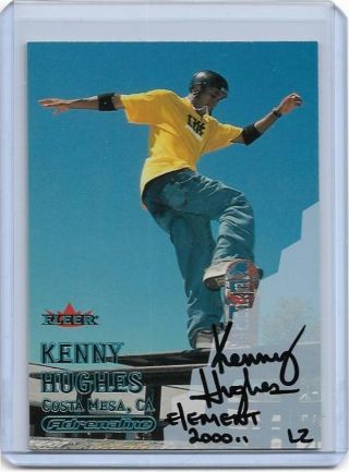Rare 2000 Fleer Adrenaline Kenny Hughes Autograph Card Sk8 Skateboard