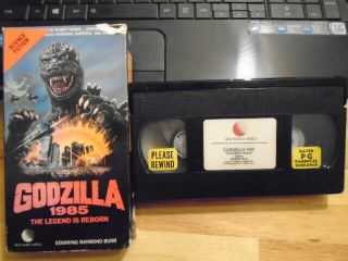 Rare Oop Return Of Godzilla 1985 Vhs Film Sci Fi Monster Raymond Burr Japan Set