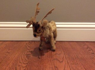 Rare Vintage/antique Steiff Renny The Reindeer With Tag & Button 1950s Euc