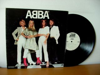 Abba " Abba " Rare White Label Promo Lp From 1978 (atlantic Pr 300).  Promotional