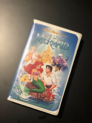 Disney Vhs Black Diamond Classic The Little Mermaid Rare Banned Cover Art 913