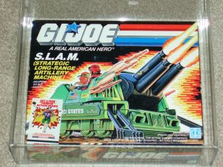 Vintage Gi Joe 1987 Afa 85 S.  L.  A.  M Slam Vehicle Arah Hasbro Misb Box