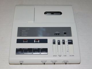 Rare White Sony BI - 85 Dictator Machine Transcriber Cassette Tape Voice Recorder 2