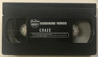 Craze VHS Rare OOP HTF Star Classics Horror Movie Jack Palance Diana Dors 3