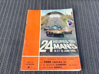 24 Hours Le Mans 1966 Porsche,  Ferrari,  Maserati Race Program Rare