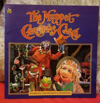 Rare The Muppets Christmas Carol Golden Book 1993,