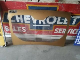 Rare Dealer Promo Clear 1960 1961 1962 1963 1964 Chevrolet Corvair Trunk Lid Wow