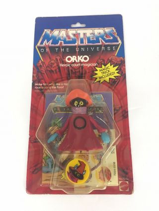 Vintage 1983 Masters Of The Universe Orko Motu Orignal He - Man Moc Mattel 7354
