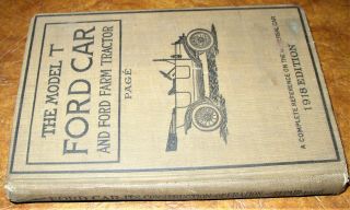 1914 1915 1916 1917 1918 Ford Car Model T Repair & Operation Illustrated Rare
