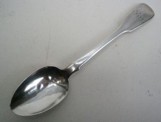 Antique Irish Solid Silver Rat Tail Tea Spoon Dublin 1836 - 7 William Cummins