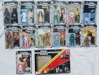 Star Wars 40th Anniversary Black Series 6 " Figures Wave 1 And 2 Complete Set