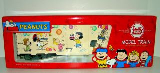 Rare Lgb Welcome Peanuts Party Snoopy Model Train 43915 Rail Car W Box G Scale