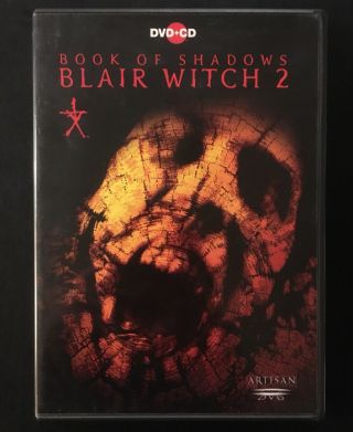Blair Witch 2 Book Of Shadows Hidden Image Dvd,  Cd Soundtrack W/rare Tony Iommi