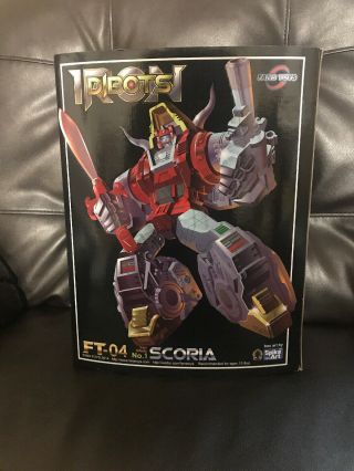 Transformers Fans Toys Iron Dibots Ft - 04 Scoria (aka Masterpiece Dinobot Slag)