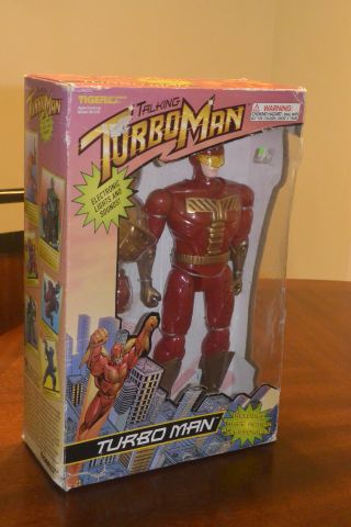 Turbo Man Still In The Box,  Box Has Some Damage,