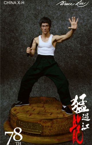China.  X - H Bruce Lee Commemorate 78th Anniversary 1/6 Special Statue Dual - Head