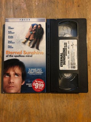 Eternal Sunshine Of The Spotless Mind (vhs,  2004) Rare And Htf