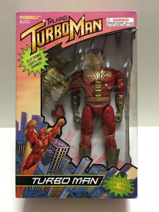 Talking Turbo Man Action Figure (1996) " Jingle All The Way "