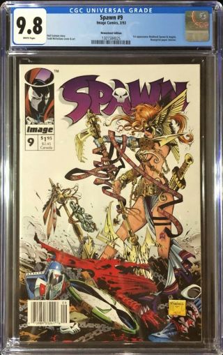 Spawn 9 Cgc 9.  8 Rare Newsstand Edition (only 22 9.  8 