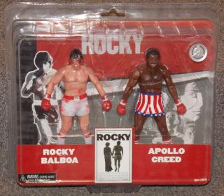 2012 Neca Rocky Balboa & Apollo Creed Toys R Us Exclusive Figures In Package