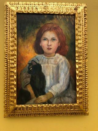 Vintage Pierre Auguste Renoir Oil On Canvas Rare Signed & Framed