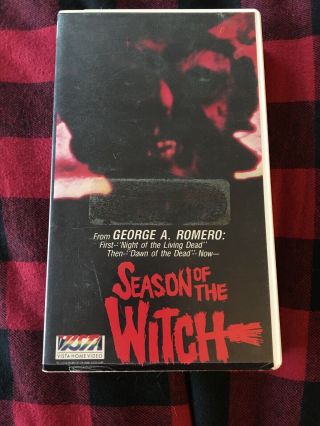 Vhs Season Of The Witch Vista House Video - 1986 Romero Rare Horror Gore Cult