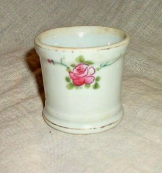 Antique Nippon Hand Painted Toothpick Holder Pink Roses Pattern