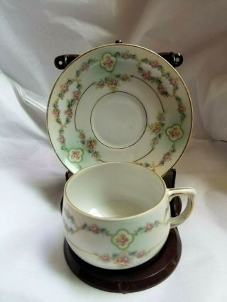 Antique M Z Austria Bone China Tea Cup And Saucer Set Habsburg