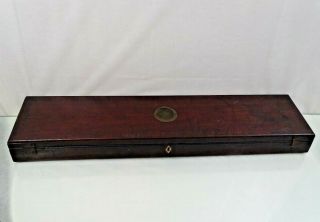 Antique Wooden Case / Box For Shotgun Rifle Gun Rare 19th Century Hunting
