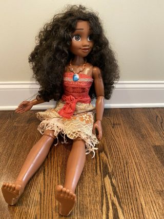 Rare Disney Moana Doll 32” Inch Life Size Doll.  Pose - Able.