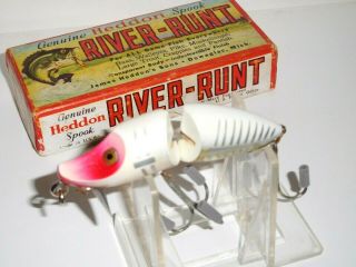 Vintage Heddon Jointed River Runt Spook Sinker 9330 Lure W/Box 2