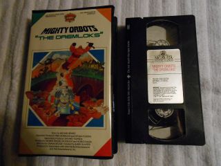Rare.  Mgm Mighty Orbots " The Dremloks " Vhs Clamshell 1987 Tms
