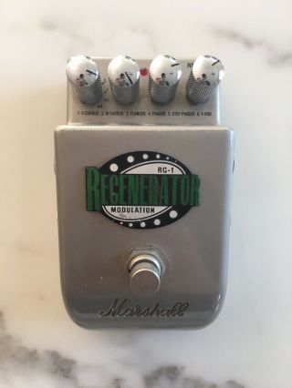 Marshall Rg - 1 Regenerator Stereo Modulation Rare Guitar Multi Effects Pedal