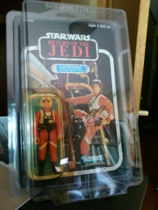 Star Wars Rotj Luke Skywalker X - Wing Pilot 1983 Kenner Sealed/unpunched