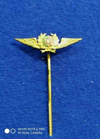 Portugal Antique Militar Lapel Stick Pin Badge From Portuguese Air Force