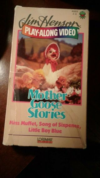 Jim Hensons Muppets Muffet Mother Goose Stories Rare Vintage Collector Kids Vhs
