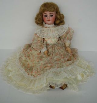 1900 ' s Antique German SIMON & HALBIG Key WIND UP Walker Doll 1039 Rare Doll 22 