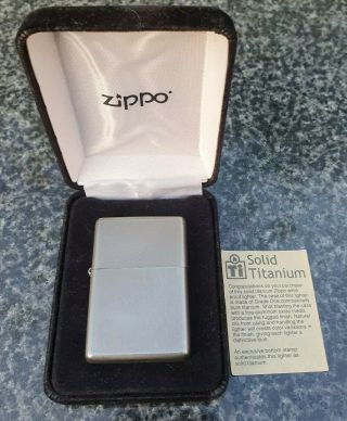 Zippo,  Solid Titanium Lighter ( (extremely Rare))
