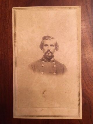 Rare Nathan Bedford Forrest Antique 1860s Cdv Photo Confederate Csa,  Tn